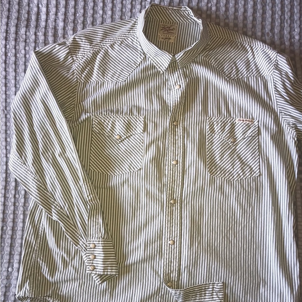 Lucky Western Shirt Pearl Snap XL